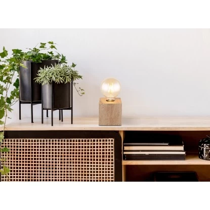 Globo Tischlampe Erna 1-flammig Dunkelbraun 100 X 100 X 100 Mm 1 Globo Tischlampe Erna 1-flammig Dunkelbraun 100 X 100 X 100 Mm