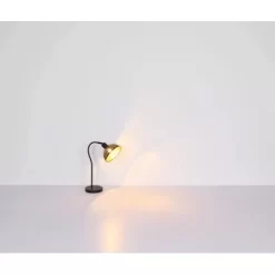 Globo Tischlampe Lenna 1-flammig Schwarz Matt 300 X 185 X 450 Mm -Lampe Geschäft 9007371442393 3749 S 05