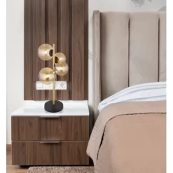 Globo LED-Tischlampe Riha 4-flammig Schwarz Matt 237 X 193 X 480 Mm