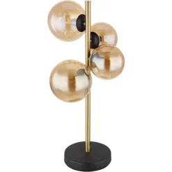 Globo LED-Tischlampe Riha 4-flammig Schwarz Matt 237 X 193 X 480 Mm -Lampe Geschäft 9007371442461 3749 S 03