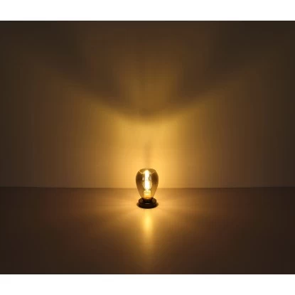 Globo Tischlampe Fanni 1-flammig Schwarz Matt-Rauchfarben 150 X 235 Mm 4 Globo Tischlampe Fanni 1-flammig Schwarz Matt-Rauchfarben 150 X 235 Mm – Bild 4