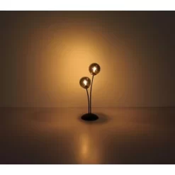 Globo Tischlampe Jorge 1-flammig Schwarz Matt-Rauchfarben 100 X 130 Mm 12 Globo Tischlampe Jorge 1-flammig Schwarz Matt-Rauchfarben 100 X 130 Mm -Lampe Geschäft 9007371443185 3749 S 04