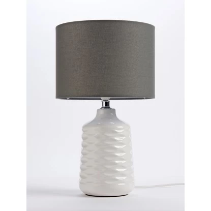 Brilliant Tischleuchte Ilysa Weiß-Grau E14 2 Brilliant Tischleuchte Ilysa Weiß-Grau E14 – Bild 2