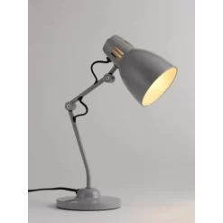 Brilliant Tischleuchte Bailie Grau E14