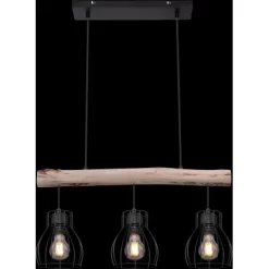 Globo Pendelleuchte Mina Metall Schwarz -Lampe Geschäft 940433 3579 5