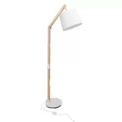 Brilliant Stehleuchte Carlyn Hellbraun-Weiß -Lampe Geschäft 95 1079 carlyn e27 sta 1 3
