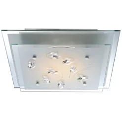 Globo LED-Deckenleuchte Mit Kristallen EEK: A